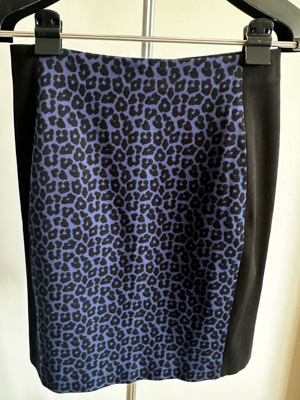Roland Mouret for Banana Republic Blue Leopard Pencil Skirt | Size 8